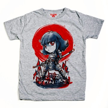 短袖T卹，第一章，女戰士，武士，男女，棉混紡，柔軟舒適。