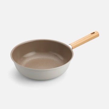 輕量陶瓷不沾木柄炒鍋26cm