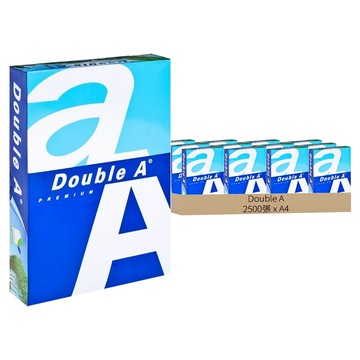Double A 多功能影印紙 低紙粉設計 紙面白皙 書寫流暢 高不透光度 適合雙面影印 500張/包  A4  5包