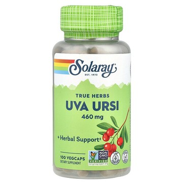 Solaray, 真實草本，熊果，460 毫克，100 粒素食膠囊