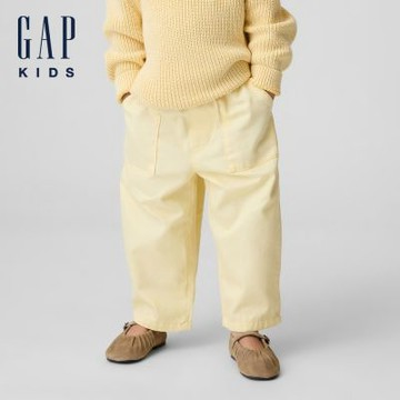 【GAP】嬰兒及幼兒UltraSoft套穿式筒形褲-玉米黃(887563)