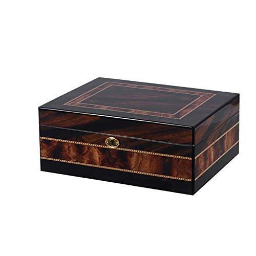 葉巻ヒュミドール シガーボックスソリッドウッドシガーボックスヒュミドールシガーボックス50個の葉巻箱 メンズギフトボックス