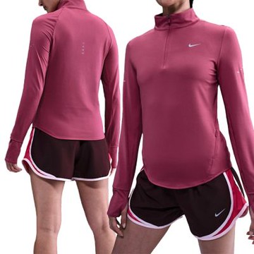 Nike AS SWIFT DF UV HZ TOP 女款 玫瑰粉色 合身 半拉鍊 短版 長袖 HQ0500-634
