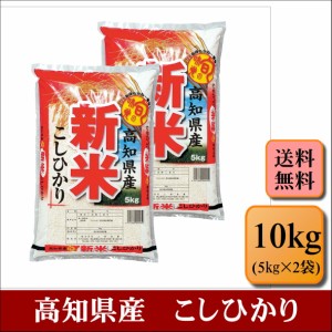 新米　令和５年産　高知県産　こしひかり　10kg(5kg×2袋)　米　お米　おこめ　白米　精米　