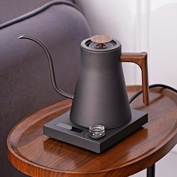 跨境電手沖壺電熱保溫咖啡器具家用沖泡咖啡壺咖啡不銹鋼手沖器具