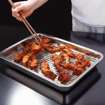 不銹鋼濾油架炸鍋炸油條家用油炸瀝油架廚房控油架漏油網滴油架子