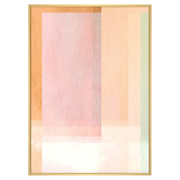 菠蘿選畫所 抽象畫 彩霞 I APAD3436D 掛畫 40 x 30cm 居家裝飾藝術品  木色