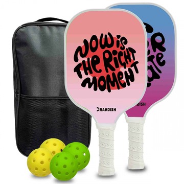 免運 附發票 快速出貨 匹克球拍玻璃纖維初學者學生運動戶外運動球拍比賽訓練球板套裝