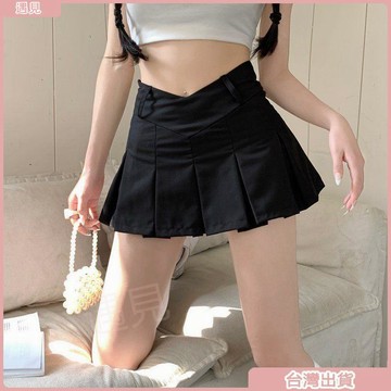限時特價💕2026夏季辣妹性感V腰短裙修身顯瘦高腰純欲百褶裙防走光A字半身裙