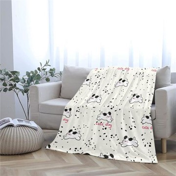 四季通用辦公室沙發空調房午睡小毛毯 印花加厚保暖車載毛毯蓋毯