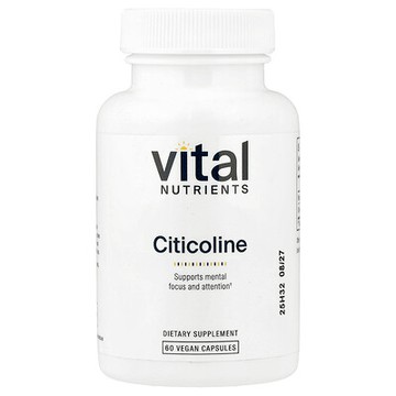 Vital Nutrients, 胞磷膽鹼，60 粒素食膠囊