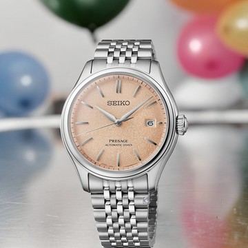SEIKO 精工 Presage 經典 機械錶 手錶 男錶 指針錶 鮭魚面-40.2mm SPB467J1/6R55-00H0P