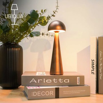 義大利UBIQUA Tiny 微柔蕈光輕奢風USB充電式檯燈-多色可選