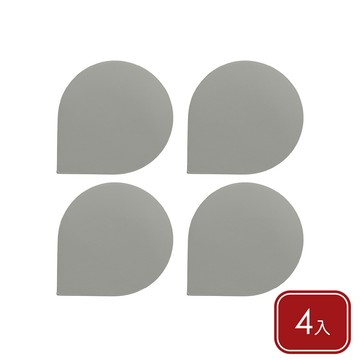 KELA 德國 Edel圓角杯墊4入(象灰) / 茶杯墊 桌墊