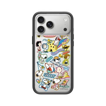 iPhone 17 Pro Max Mod NX -邊框背蓋組合 (相機按鈕) 黑 - 史努比 Snoopy - 夏日活動