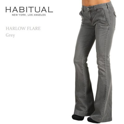 Habitual（ハビチュアル） HARLOW Trouser Flare Grey フレアーデニム