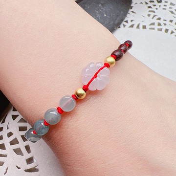 冰種翡翠編織手鍊 | 天然A貨翡翠 | 送禮