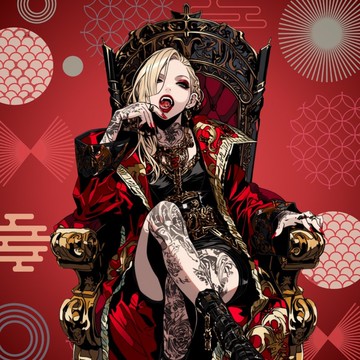 NaChi 原創貼紙【紅心皇後】
