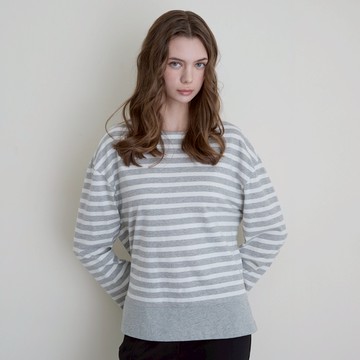 GIORDANO 女裝條紋船領長袖上衣【雙色任選】13325772