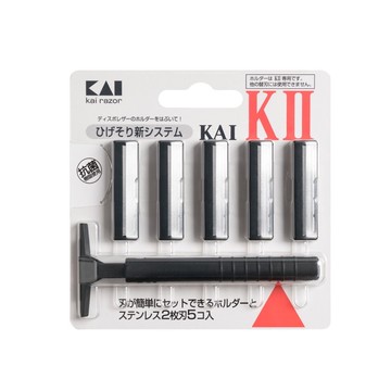 KAI 貝印 鬍鬚刀 - 2刀刃 /刮鬍刀 K2-5B1【買我小物】現貨