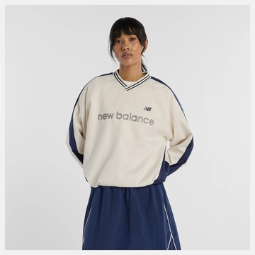 New Balance 女 緞面長袖球衣 WT61145ILIN-F