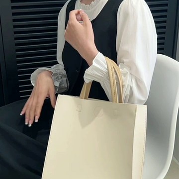 春夏上課托特包女新款潮高級感手提袋大容量時尚百搭通勤包