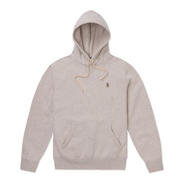RALPH LAUREN POLO 熱銷刺繡小馬連帽T恤(鋪棉款)-奶茶色