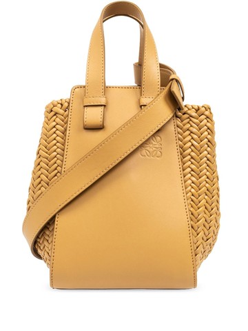 LOEWE - interwoven leather tote bag - women - Calf Leather/Lambskin - One Size - Brown