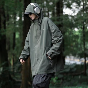 沖鋒衣外套男春秋2024新款日系復古cityboy男裝外套戶外三防夾克