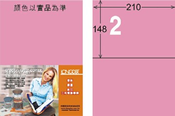 【龍德】LD-804 雷射、噴墨、影印三用電腦標籤 148x210mm 20大張/包 (5色)【APP滿額下單4%點數(單一帳號最高1000點)】7/31止