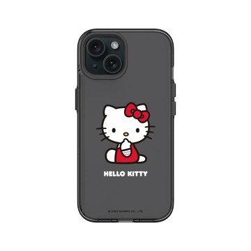 iPhone 15 Clear 酷墨灰 - 三麗鷗-Hello Kitty - Shh...