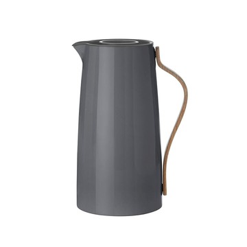 WUZ 丹麥 Stelton Emma真空保溫咖啡壺1.2L-深灰