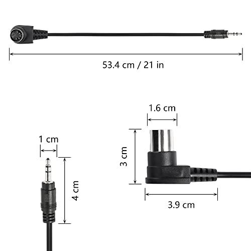 90°エルボ MIDIケーブル、 5ピンDinから3.5mm TRS 0.5M   5-Pin DINプラグオスto 3.5 MM TRSオスジャック