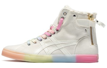 WMNS ASICS DOUBLE CLUTCH RETRO FLEECE HIGH BOARD SHOE MILK WHITE