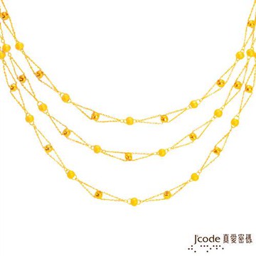 Jcode真愛密碼幸福點滴黃金項鍊