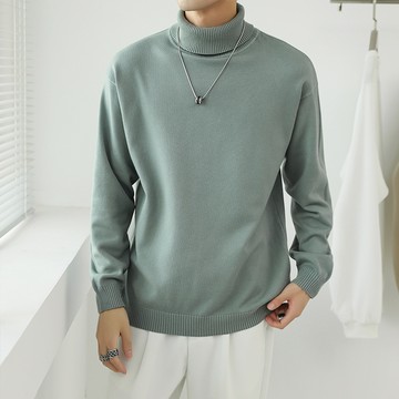 彈力高領毛衣 / 韓款1:1打版訂製 / 高級面料使用 / 微寬鬆 / 8色 / M到4XL【QTJBY835】