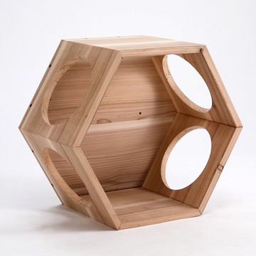 又敗家@台灣感溫手作蜂巢式柳杉實木貓咪空中遊樂箱貓咪跳台(可作壁掛吊櫃且多個組合)懸浮壁櫃書架貓奴喵星人牆櫃子毛小孩吊柜【全館299超取免運】【APP下單點數4倍送】