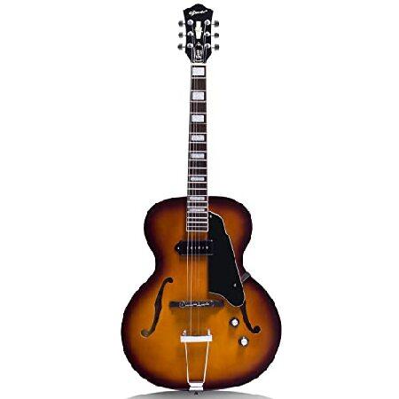 GROTE Jazz Electric Guitar Hollow Body Chrome Hardware P90 pickup (Vintage Sunburst)