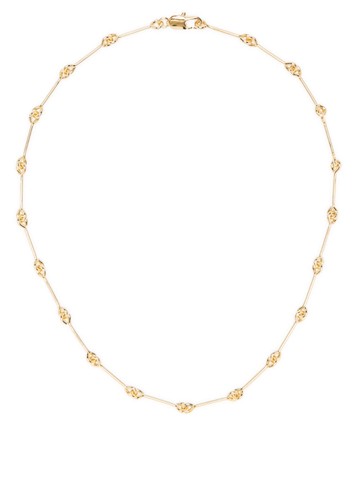 Laura Lombardi - Treccia knot-detailing necklace - women - Gold Plated Brass - One Size