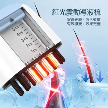 CHOSEN 黑科技IPX6防水紅光電動頭皮上藥梳