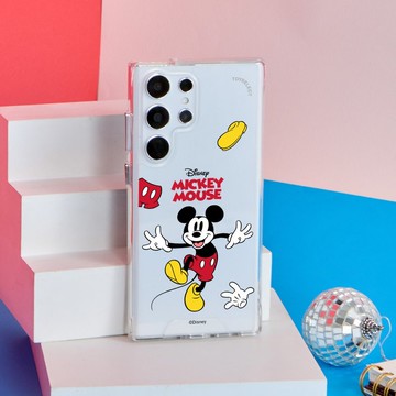 Disney經典-米奇款經典服裝防摔透明SAMSUNG手機殼
