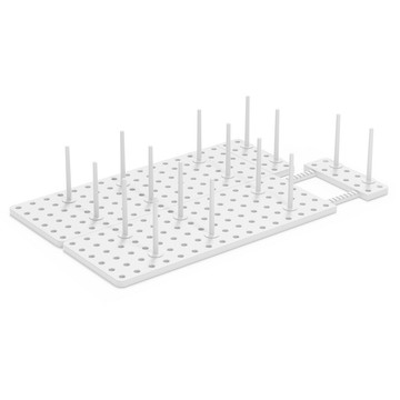 UMBRA 加拿大 Peggy碗盤瀝水收納架2入(雲朵白) / 餐具 碗盤收納架 流理臺架