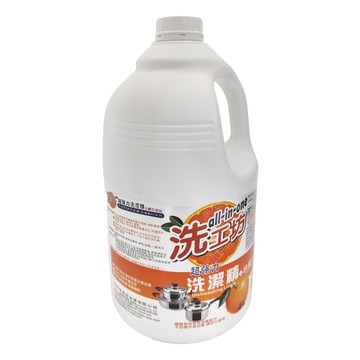 快克 洗潔精 小蘇打橘皮油  4L  1桶