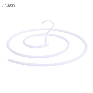 jiadass 螺旋衣架專用節省空間不銹鋼防銹被子床單適用於大床單被子窗簾白色