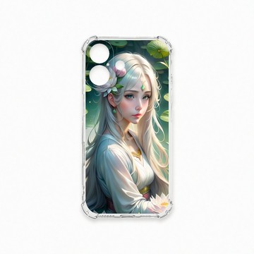 iPhone 16  殼 TRON IPhone 16 荷葉中的少女 四角防摔殼 手機殼