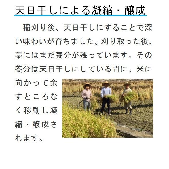 令和5年産  コシヒカリ  自然栽培  無農薬  無肥料  天日干し  玄米25kg