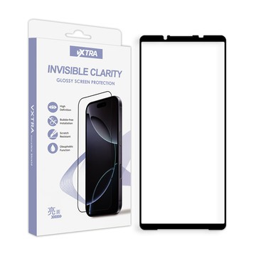 VXTRA 全膠貼合 SONY Xperia 10 VIII 八代 滿版疏水疏油9H鋼化頂級玻璃貼 保護貼(黑)
