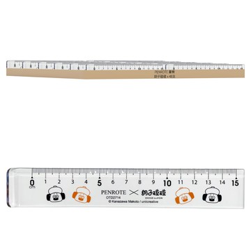 PENROTE 筆樂 易拿尺 15cm  胡子碰碰  48支