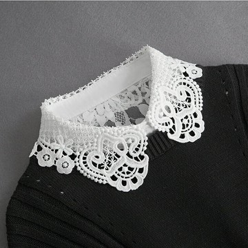 女性服飾配件 假領子百搭假衣領秋冬毛衣裝飾襯衣領內搭打底蕾絲雪紡棉布娃娃領【聚物優品】