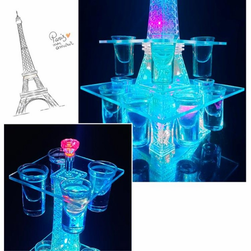 テキーラ観覧車 新品未使用 LED ショット カクテルグラス 12カップ 充電式 Amazon｜テキーラ観覧車 LEDお酒ボトル観覧車 観覧車 お酒棚 お